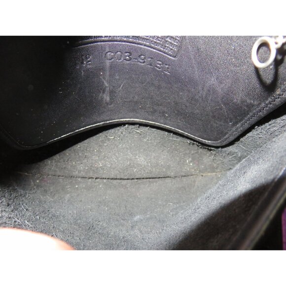 Coach 90's Legacy 9131 Black Saddle Leather Crossbody Hippie Messenger Flap Bag - Picture 6 of 10